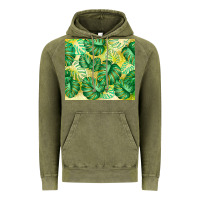 Vintage Olive monstera leaf Vintage Hoodie - TumblerDesignByShophia