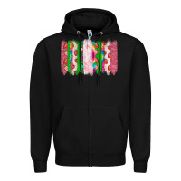 Black summer brushstrokes Zipper Hoodie - CowhideDigitalArt