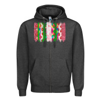 Charcoal Heather summer brushstrokes Zipper Hoodie - CowhideDigitalArt