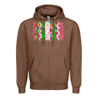 Chestnut summer brushstrokes Zipper Hoodie - CowhideDigitalArt