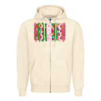 Sandshell summer brushstrokes Zipper Hoodie - CowhideDigitalArt