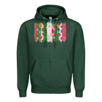 Sports Green summer brushstrokes Zipper Hoodie - CowhideDigitalArt
