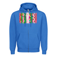 True Royal summer brushstrokes Zipper Hoodie - CowhideDigitalArt