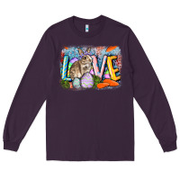 Plum love easter Long Sleeve Tee - CowGirlArtShop