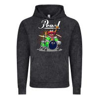 Vintage Black animal drummer pearl drums Vintage Hoodie - lanVoArt
