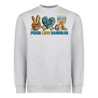 Peace Love Hannukah Heavyweight Sweatshirt | Teevron