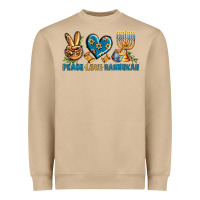 Mushroom Peace Love Hannukah Heavyweight Sweatshirt - BundleAndBundleShop