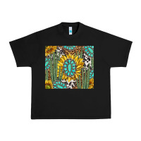 Black western cactus with sunflowers and turquoise tumbler tbs Urban Heavy Tee - TumblerDesignByShophia