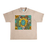 French Oak western cactus with sunflowers and turquoise tumbler tbs Urban Heavy Tee - TumblerDesignByShophia