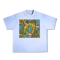 Grape Ice western cactus with sunflowers and turquoise tumbler tbs Urban Heavy Tee - TumblerDesignByShophia