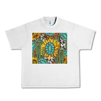 Lunar Rock western cactus with sunflowers and turquoise tumbler tbs Urban Heavy Tee - TumblerDesignByShophia