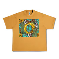 Peanut Butter western cactus with sunflowers and turquoise tumbler tbs Urban Heavy Tee - TumblerDesignByShophia
