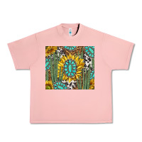 Salmon western cactus with sunflowers and turquoise tumbler tbs Urban Heavy Tee - TumblerDesignByShophia