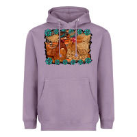 Lavender chicken western Heavyweight Hoodie - RacoonDesign