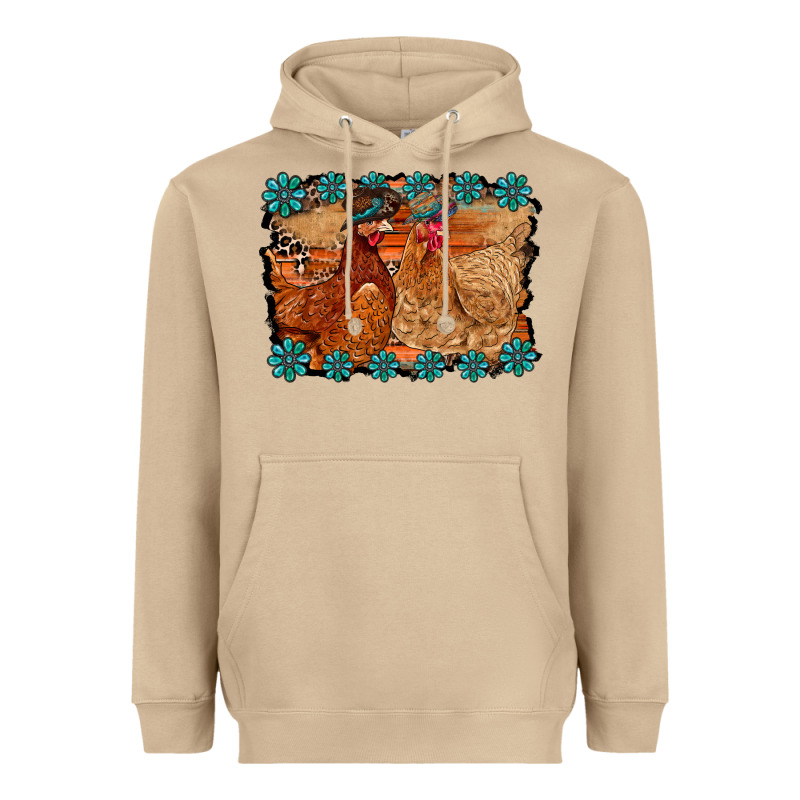 Chicken Western Heavyweight Hoodie by RacoonDesign | Teevron