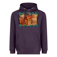 Plum chicken western Heavyweight Hoodie - RacoonDesign