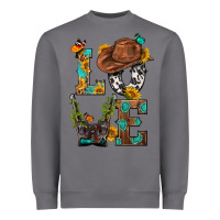 Storm Western Love with Gun Heavyweight Sweatshirt - BundleAndBundleShop