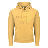 Vintage Mustard relax the trombone player is here gift trombone gifts Vintage Hoodie - lanVoArt