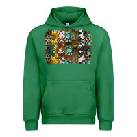 Emerald western handdrawn patterns brushstrokes Urban Hoodie - BarkalooDesign