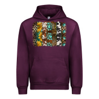 Mauve Wine western handdrawn patterns brushstrokes Urban Hoodie - BarkalooDesign