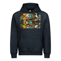 Navy western handdrawn patterns brushstrokes Urban Hoodie - BarkalooDesign