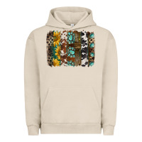 Pigment French Oak western handdrawn patterns brushstrokes Urban Hoodie - BarkalooDesign