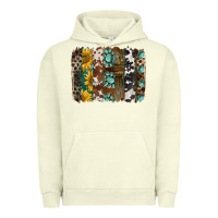 Pigment Pistachio western handdrawn patterns brushstrokes Urban Hoodie - BarkalooDesign