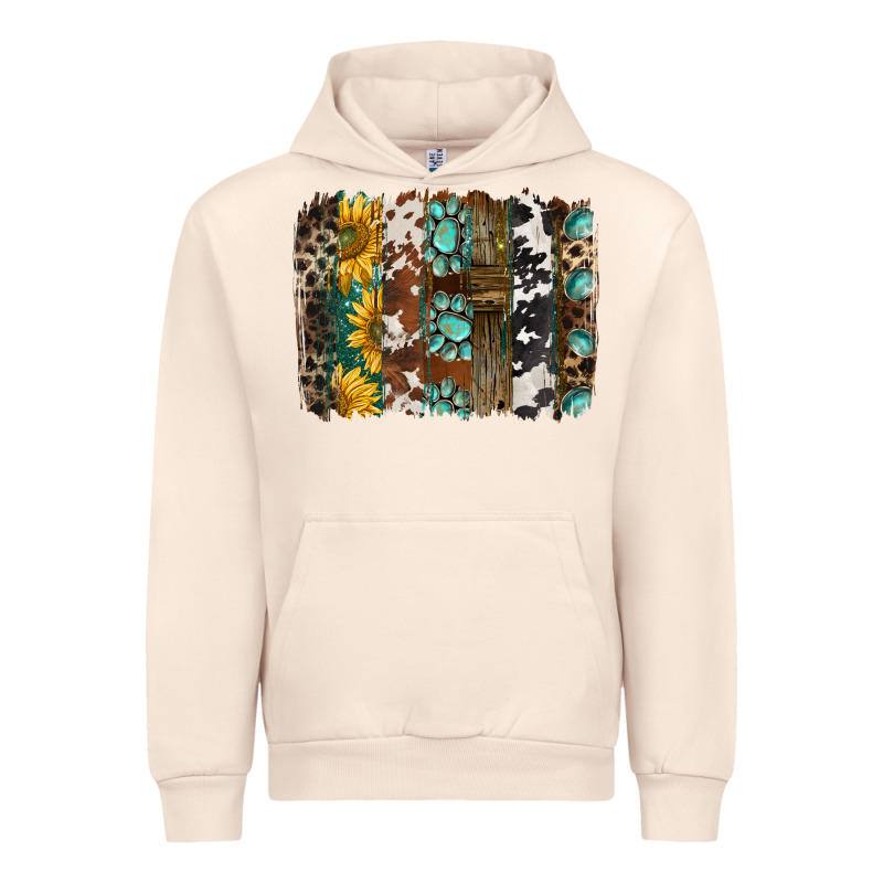 Western Handdrawn Patterns Brushstrokes Urban Hoodie by BarkalooDesign | Teevron