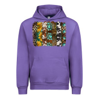 Tulip western handdrawn patterns brushstrokes Urban Hoodie - BarkalooDesign