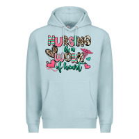 Blue Mist nursing is a work of heart Premium Hoodie - RanaPortraitStore