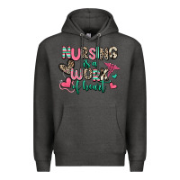 Charcoal Heather nursing is a work of heart Premium Hoodie - RanaPortraitStore