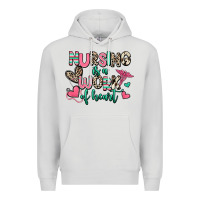 Dove Grey nursing is a work of heart Premium Hoodie - RanaPortraitStore