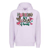 Lilac nursing is a work of heart Premium Hoodie - RanaPortraitStore