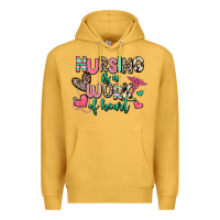Mustard nursing is a work of heart Premium Hoodie - RanaPortraitStore