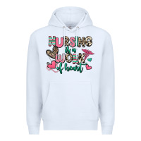 White nursing is a work of heart Premium Hoodie - RanaPortraitStore