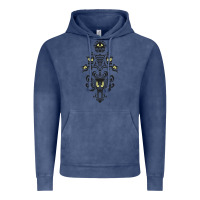 Vintage Denim haunted mansion wallpaper Vintage Hoodie - lanVoArt
