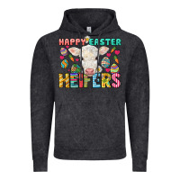 Vintage Black Happy Easter Heifers Easter Day Vintage Hoodie - HowdyJamesFarm