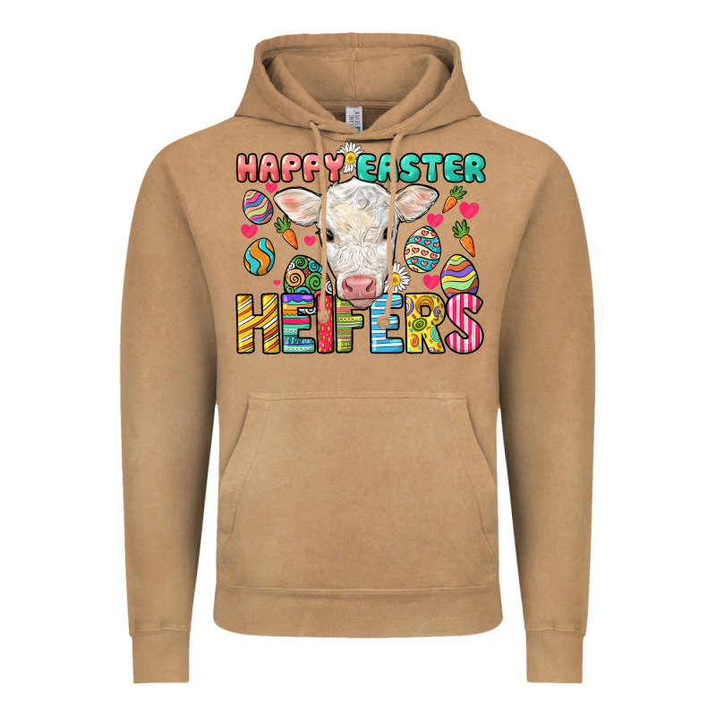 Happy Easter Heifers Easter Day Vintage Hoodie by HowdyJamesFarm | Teevron