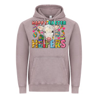 Vintage Zinc Happy Easter Heifers Easter Day Vintage Hoodie - HowdyJamesFarm