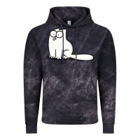 Cloud Black simon's cat 1 Vintage Hoodie - lanVoArt