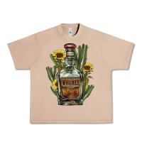 Burro Western whiskey bottle Urban Heavy Tee - HowdyJamesFarm
