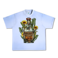 Grape Ice Western whiskey bottle Urban Heavy Tee - HowdyJamesFarm