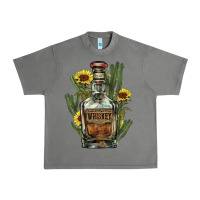 Tornado Western whiskey bottle Urban Heavy Tee - HowdyJamesFarm