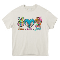 Cream Peace Love Easter Jesus Heavy Core Tee - BundleAndBundleShop