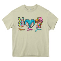 Mossy Peace Love Easter Jesus Heavy Core Tee - BundleAndBundleShop