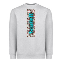 Heather Grey softball and baseball pen wraps Heavyweight Sweatshirt - BundleAndBundleShop