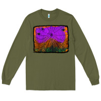 Army Green halloween spider web background Long Sleeve Tee - Jasminsmagicworld