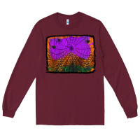 Burgundy halloween spider web background Long Sleeve Tee - Jasminsmagicworld