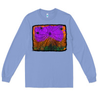 Colony Blue halloween spider web background Long Sleeve Tee - Jasminsmagicworld