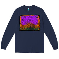 Navy halloween spider web background Long Sleeve Tee - Jasminsmagicworld